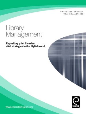 cover image of Library Management, Volume 26, Issue 1 & 2